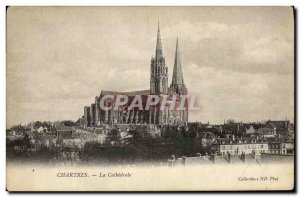 Old Postcard Chartres The Cathedral