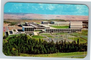 Colorado Springs CO Panorama Air Force Academy Pikes Peak Region Chrome Postcard 