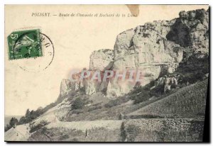 Postcard Old Route Poligny Chamole and Rocks of the Lume