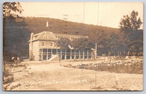 RPPC Piney Mountain Inn Fayetteville Pennsylvania PA 1919 Postcard C16