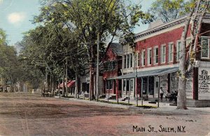 Salem New York Main Street Vintage Postcard AA41309