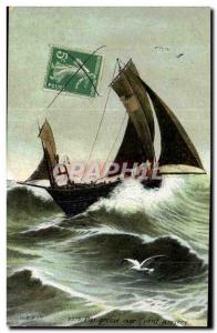 Old Postcard For Big Sea Wind Rear