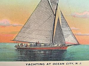 Postcard Yachting at Ocean City, NJ    Y1