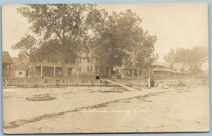 POST ISLAND QUINCY MA ANTIQUE REAL PHOTO POSTCARD RPPC