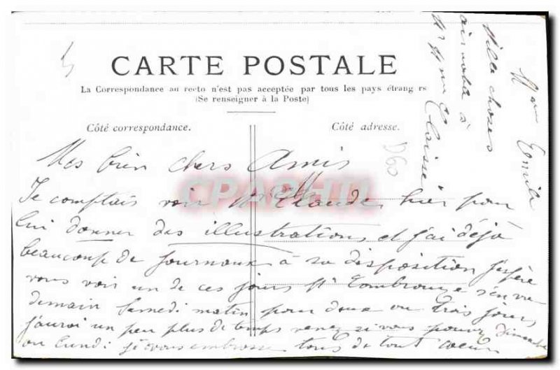 Old Postcard Chantilly Chateau