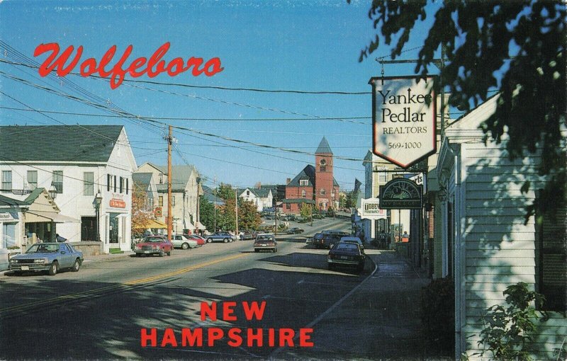 Main Street Scene Wolfeboro New Hampshire Postcard 2R3-367 