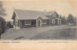 NORWAY NORGE~TRONDHJEM SKISTUEN-SKISTUA~1900s E HAGERUP PHOTO POSTCARD