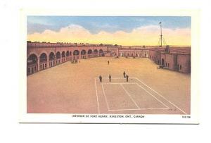 Interior Fort Henry, Sports Field Kingston Ontario,