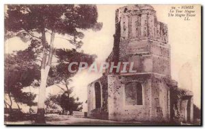 Old Postcard Nimes La Tour Magne