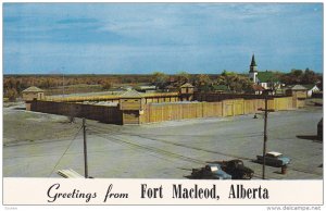 Alberta's Oldest Settlement, FORT MACLEOD, Alberta, Canada, 40-60's