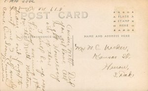 Postcard RPPC South Dakota Aberdeen Dorian Apartments C-1910 23-7499