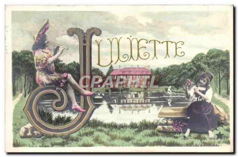 Postcard Old Juliette Surname