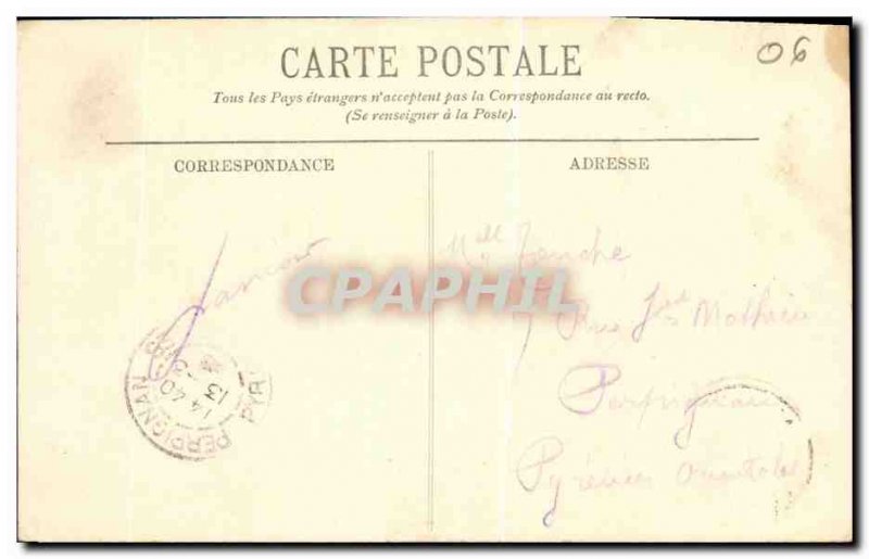 Old Postcard the Rock of Monaco