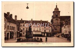 Old Postcard Saint Die Jules Ferry Place