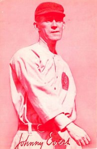 Johnny Evers Baseball Player View Postcard Backing 