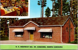 Postcard Towel Shop Manufacturing U.S. Highway No. 29 in Concord, North Carolina