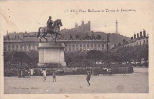 France Lyon Place Bellecour et Coteau de Fourviere 1922