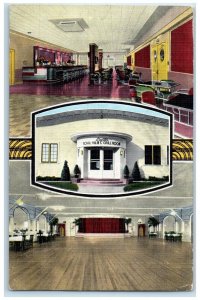 1941 Liggett's Antlers Inc. Wisconsin Resort Hotel Burlington Wisconsin Postcard