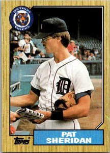 1987 Topps Baseball Card Pat Sheridan Detroit Tigers sk13737