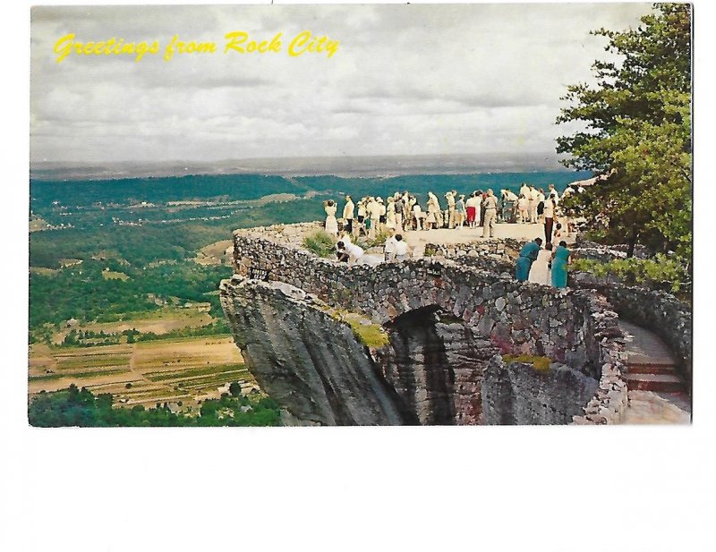 Greetings from Rock City Lover's Leap Chattanooga Tennessee