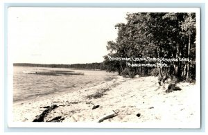 1942 American Legion Camp Hippins Lake Roscommon Michigan MI RPPC Photo Postcard 