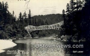 Niouchia Bridge, Real Photo - Smith River, California CA  