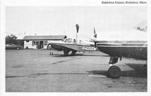 Biddeford ME Airport Airplanes Early Postcard