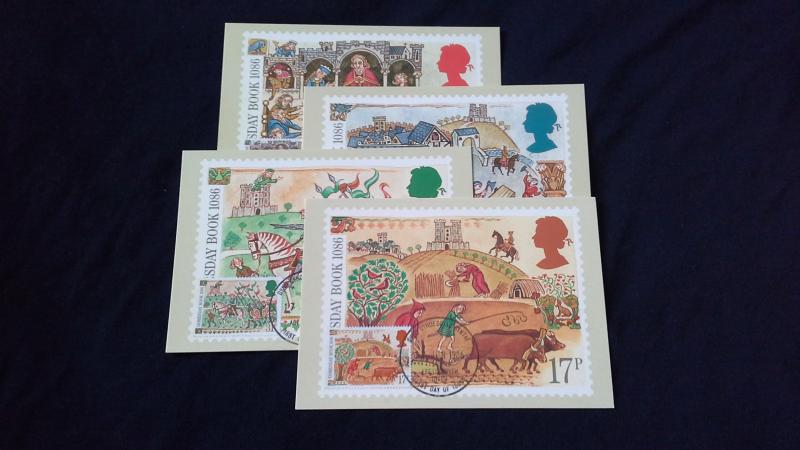 Post Office PHQ Stamp Cards 900th Anniversary Of The Doomsday Book With stamps