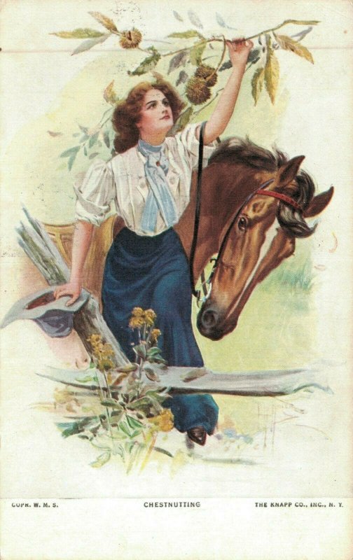 Chestnutting Lady With Horse 04.79