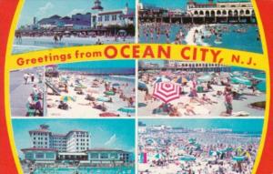 New Jersey Greetings From Ocean City Multi Views 1963