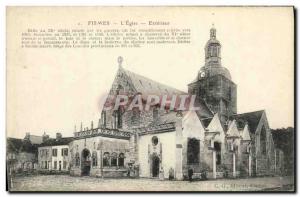 Old Postcard Fismes The church Exterior