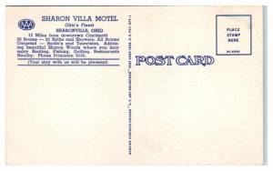 Sharon Villa Motel, Sharonville, OH Postcard