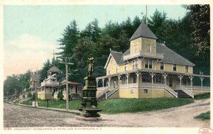 Vintage Postcard Encampment Headquarters Landmark Weirs Lake Winnipesaukee NH