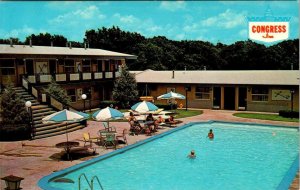 Oklahoma City, OK Oklahoma CONGRESS INN  Route 66 Roadside Motel  POOL  Postcard