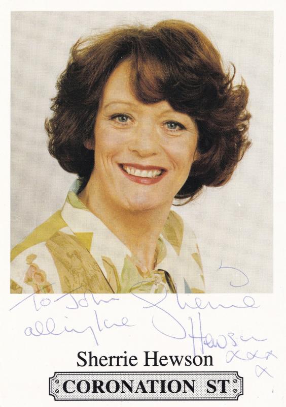 Sherrie Hewson Coronation Street Hand Signed Photo