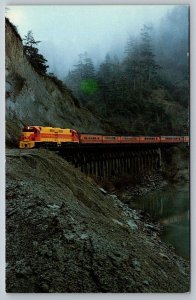 Eureka Southern Train Railway RR Railroad Train Locomotive  Postcard