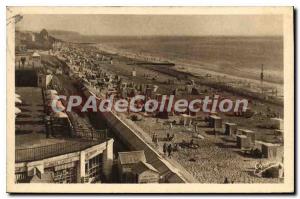 Old Postcard Saint Pair Sur Mer Beach