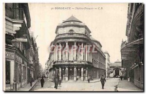 Bordeaux - French Thetre - Strutting man in top hat - Old Postcard