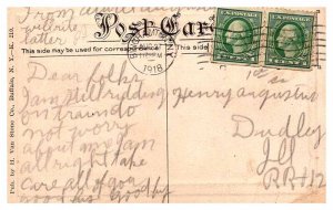 Postcard PARK SCENE Buffalo New York NY AR7845