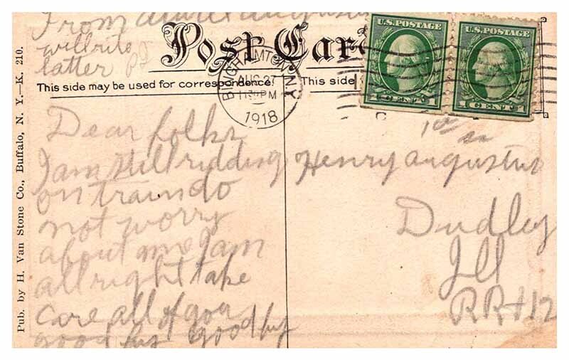 Postcard PARK SCENE Buffalo New York NY AR7845