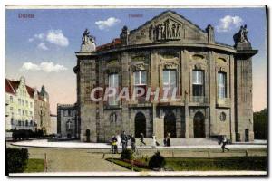 Postcard Old Duren Theater