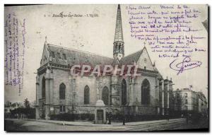 Old Postcard Boulogne Sur Seine L & # 39Eglise