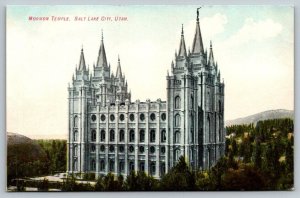 1909  Salt Lake City  Utah   Mormon Temple  Postcard