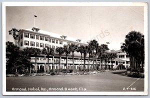K46/ Ormond Beach Florida RPPC Postcard c1940s Cline Ormond Hotel 155