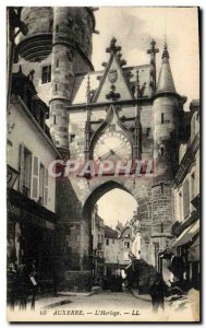 Old Postcard Auxerre L & # 39Horioge