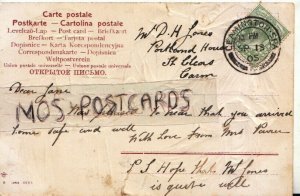 Genealogy Postcard - Jones - Portland House, St Clears, Carmarthen - Ref. R1177
