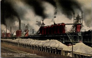 Postcard Steel Plant Colorado Fuel and Iron Co in Pueblo, Colorado