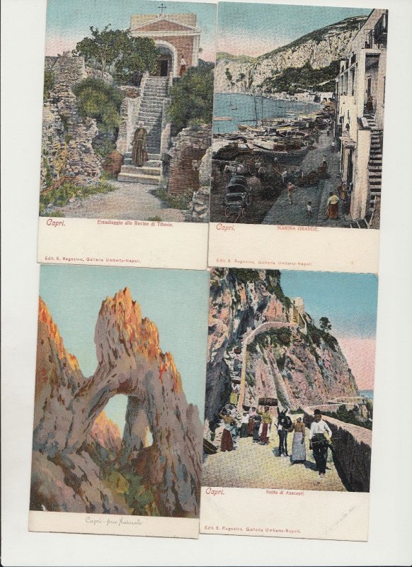 CAPRI ITALY 57 Vintage Postcards mostly pre-1920 (L5611)