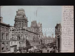 c1903 Merseyside: Church Street Liverpool showing COMPTON HOTEL