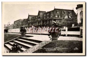 Old Postcard Deauville Beach Flowery The Normandy Hotel L